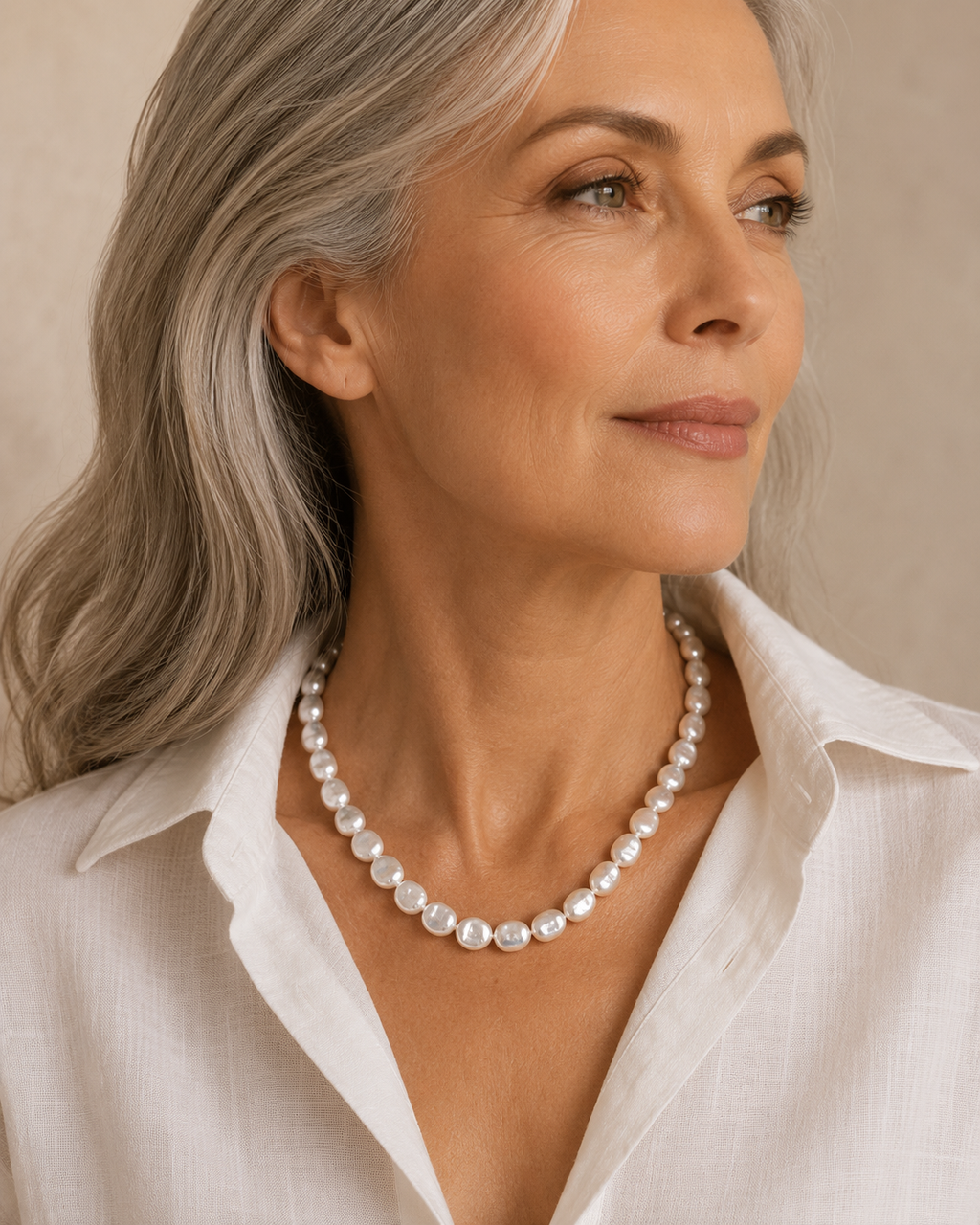 Collar Chiara de perlas barrocas — Alma Vittori