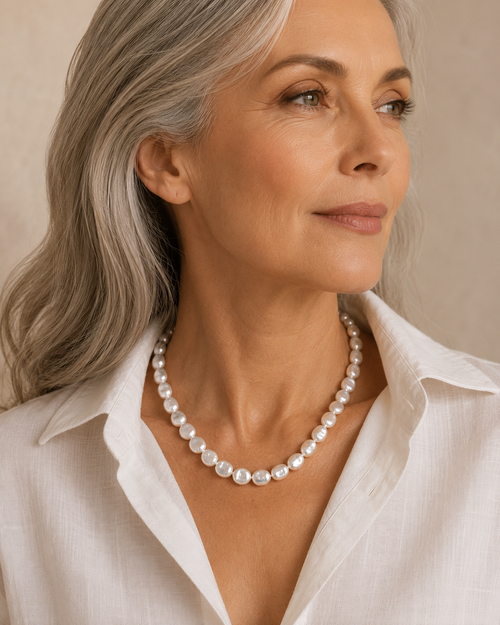 Collar Chiara de perlas barrocas — Alma Vittori