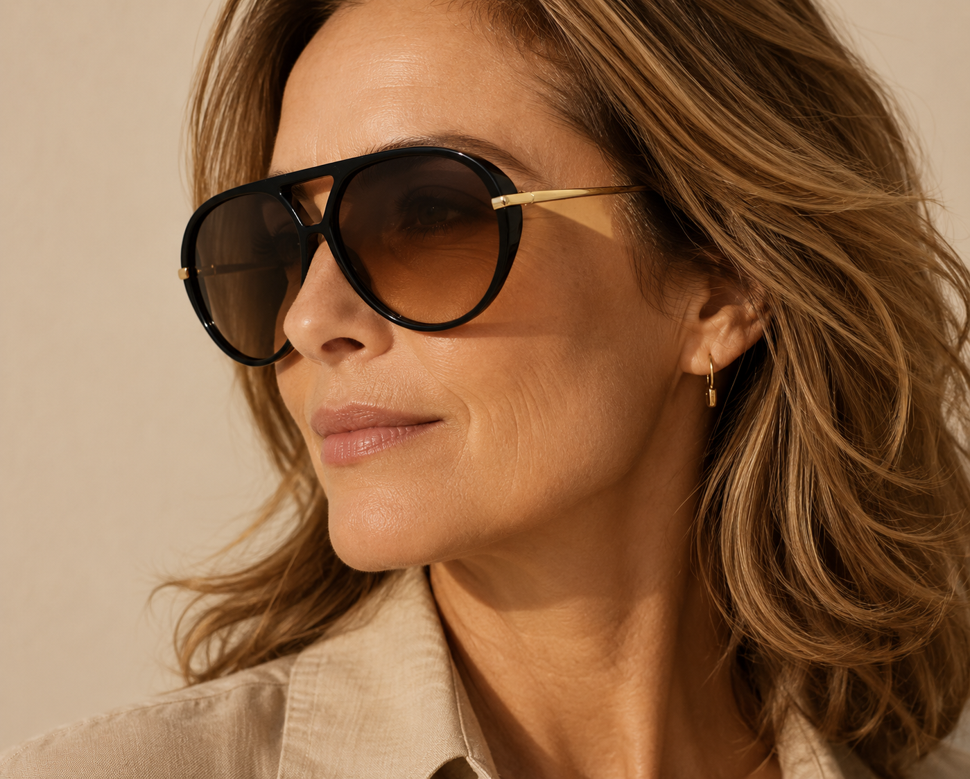 Gafas de sol Donatella aviador oversize — Alma Vittori