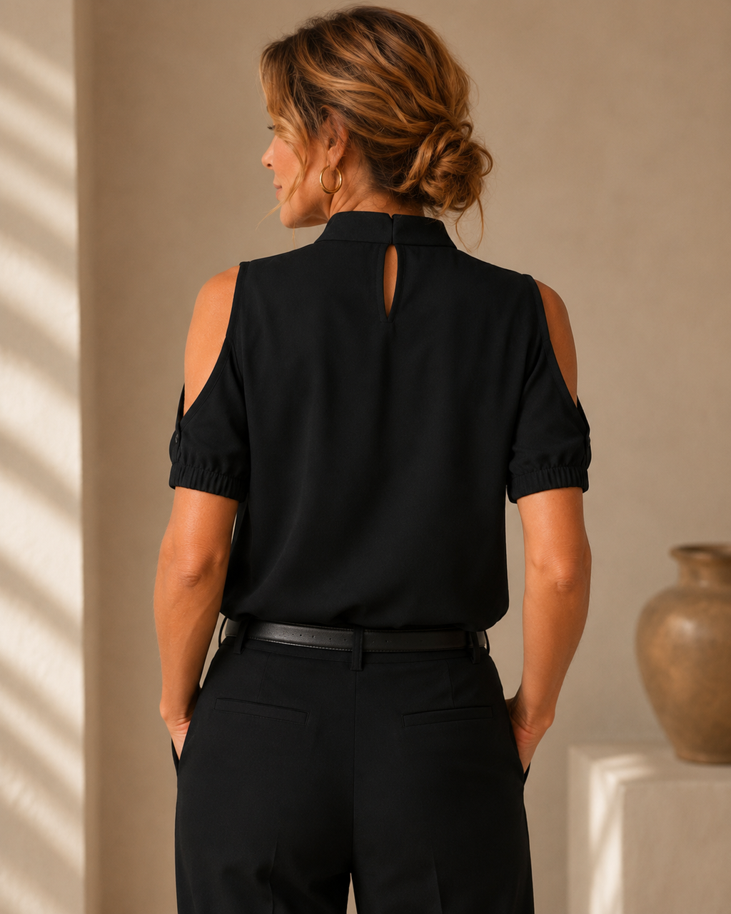 Blusa Ginevra — Plisada elegante