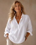 Blusa Carla — Lino versátil
